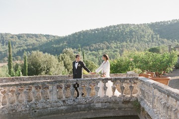 Old World Inspired Castle Wedding in Tuscany